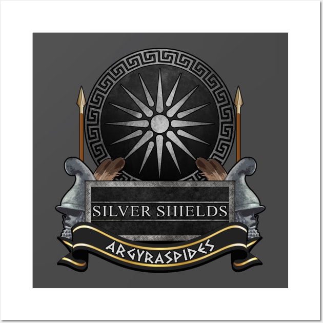 Silver Shields Argyraspides - Elite Macedonian and Seleucid Warriors - Hellenic Warfare Wall Art by AgemaApparel